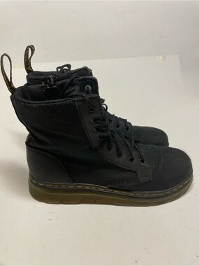 Dr. Martens Combs Y AirWair Black Combat Boots Poly Waterproof Size Women 6 Men5